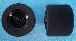 Zen 9102SS - F1 Glued Rubber Foam Tire, Rear *25° / Super Soft 