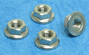 Take Off TS262 - Stainless Steel Flanged Lock Nut * M4 * 4 pcs 