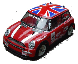 Colt M1108 - 1:10 Mini New Mini Cooper clear body	