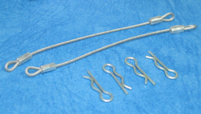 Square SGF-80S - Body Pin With Wire * Length: 80mm * Silver	