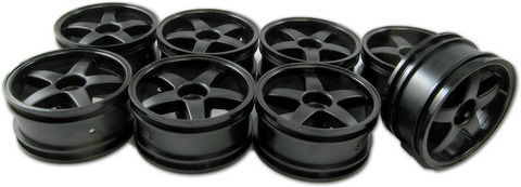 Hong Nor FS-14 – 26mm 5-spoke wheel, black, 8 pcs