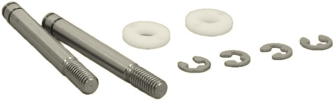 Square STF-23F - Front Shock Shaft & Piston (Tamiya F201)