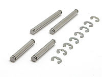 Square STD-6 - Rear Sus Shaft Set (Tamiya TT01)