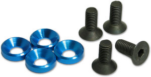 Jet Racing JE-52B - 5mm Screw And Washers (For 1/8 Engine Mount), Blue 