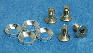 Jet Racing JE-52S - 5mm Screw And Washers (For 1/8 Engine Mount), Silver 