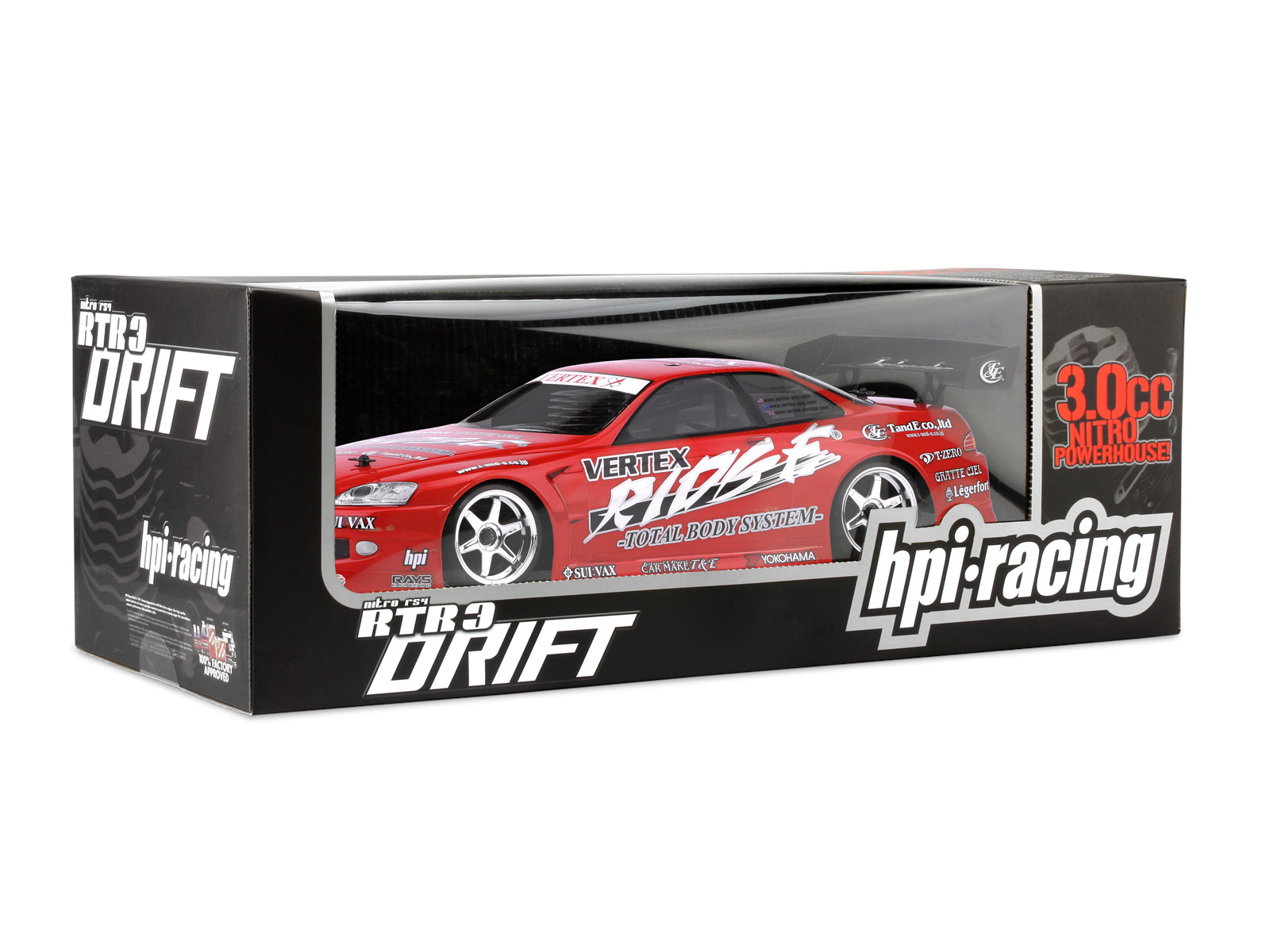 HPI 10072 - Nitro RS4 3 Drift  2.4GHz, Toyota Soarer  Body