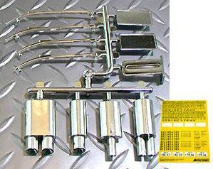 ABC 66203 - Muffler Set/Chrome 