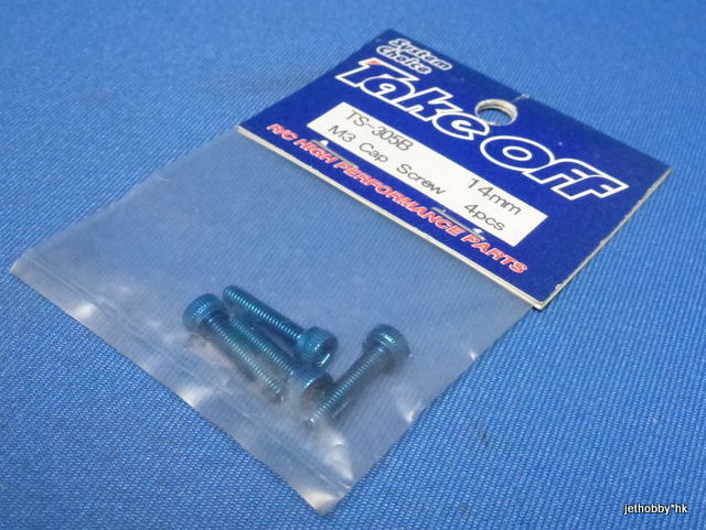 Take Off TS305B - M3X14 Cap Screw Duralumin 4pcs Blue 