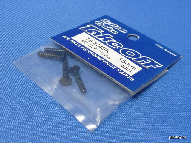 Take Off TS324BK - M3x15 Self-tap CSK Screw 4pcs Black 