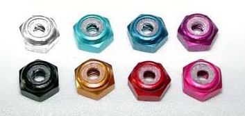 Take Off TS205R - M2 Alum Lock Nut / 4pcs / Red 