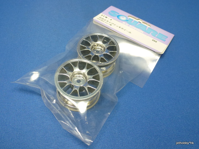 Square  SEW-4- BBS Wheel, Plated (Tamiya M03, M04, M05, M06)