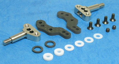 TRG 5105  - Front Upright Set, 3.6 / 0mm (Tamiya F103, F104)
