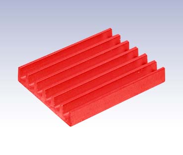 Take Off TO368R - ESC / Servo Heatsink  * Red * 18.5 x 25 x 3.8mm 