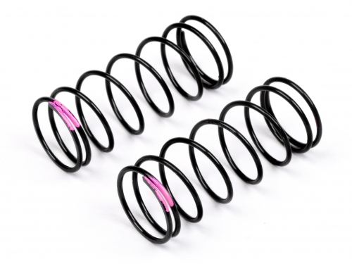 Hot Bodies 61505 - Shock Spring 14x40x1.1mm (Front / Pink / 74gf / 2pcs) (Cyclone D4) 
