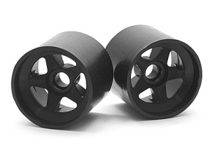 HPI 102915 - FT02 Wheel Set (For Foam / Black / Front / 2pcs) (Formula Ten)
