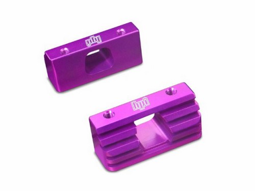 HPI 86582 - Billet Heatsink Engine Mounts (Purple) (Hellfire) 
