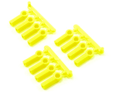 RPM 73377 - Heavy Duty Rod Ends (12) 4-40 * Neon Yellow 