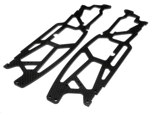 HPI 73831 - Savage 25, Savage X 3mm Graphite Low CG Chassis *DISCONTINUED*