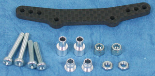Cross TB-15F - Graphite Damper Stay, Front (Tamiya TB01) *DISCONTINUED*