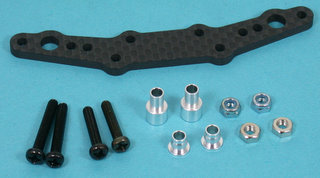 Cross TB-15R -Graphite Damper Stay, Rear ( Tamiya TB01) *DISCONTINUED*