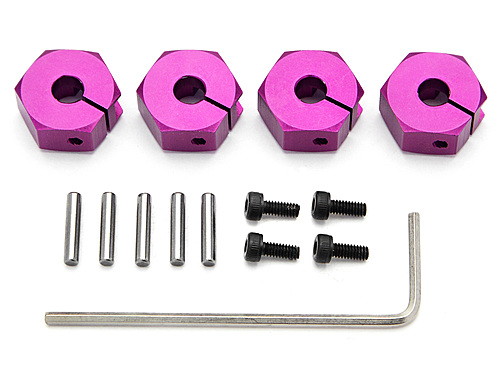 HPI 72036 -12mm Aluminum Hex Hub Clamp Type 6mm, 4 pcs.