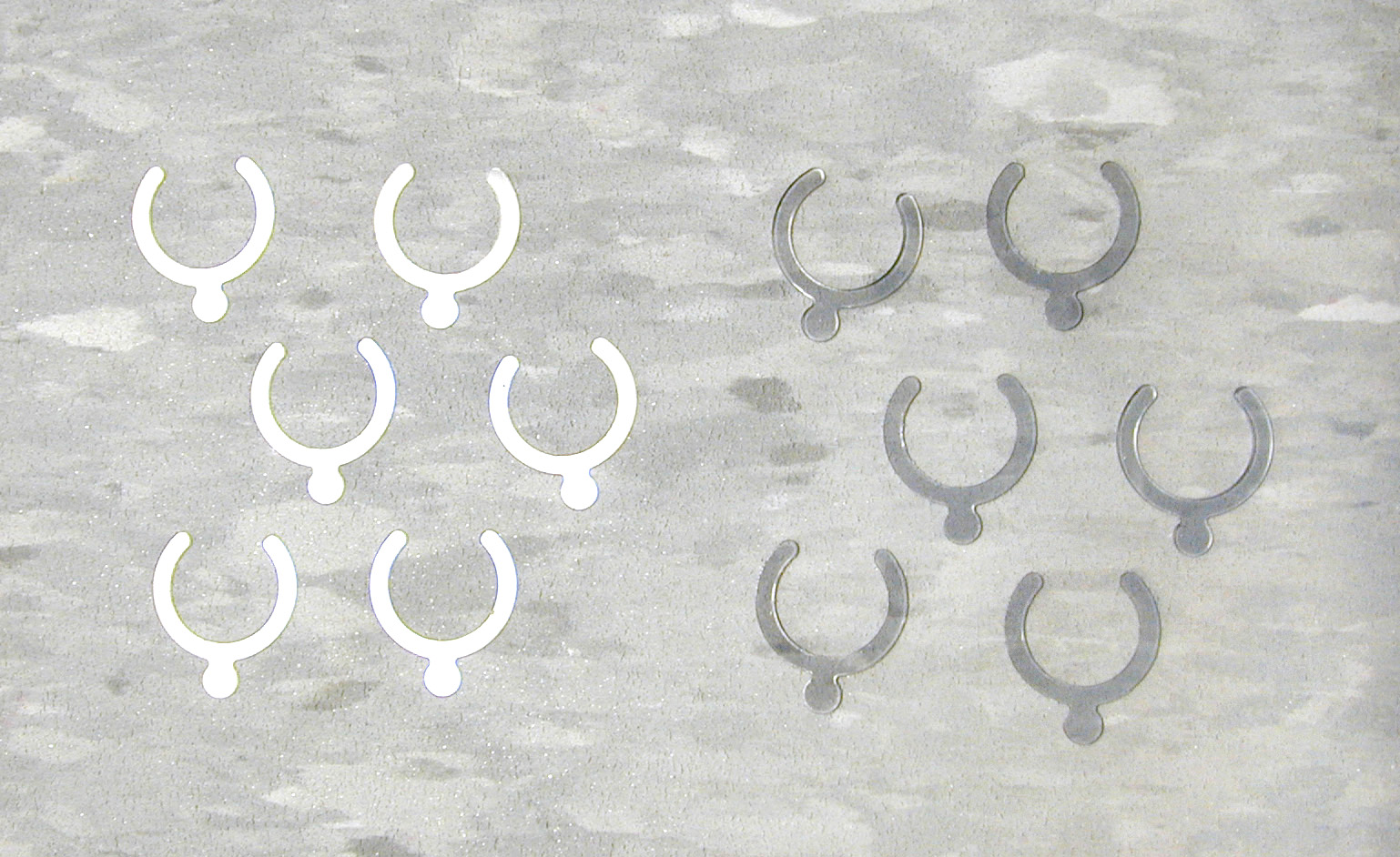 HPI 72062 - Shock Spacers 0.3mm clear / 0.5mm smoke, 6 pcs each (Nitro RS4)