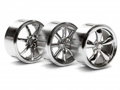 HPI 73462 - Wheel Set Type 2, Chrome (Micro RS4)