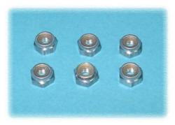 Racetech 4040 - 4-40 Alum Lock Nuts 6 pcs.