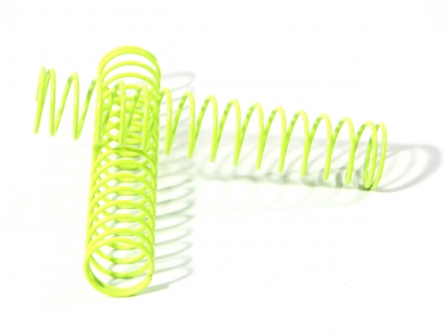 HPI 6590 - Shock Spring 14x80x1.1 17 Coils (Yellow / 2pcs) (Wheely King, Crawler King, Nitro RS4 MT 2) 