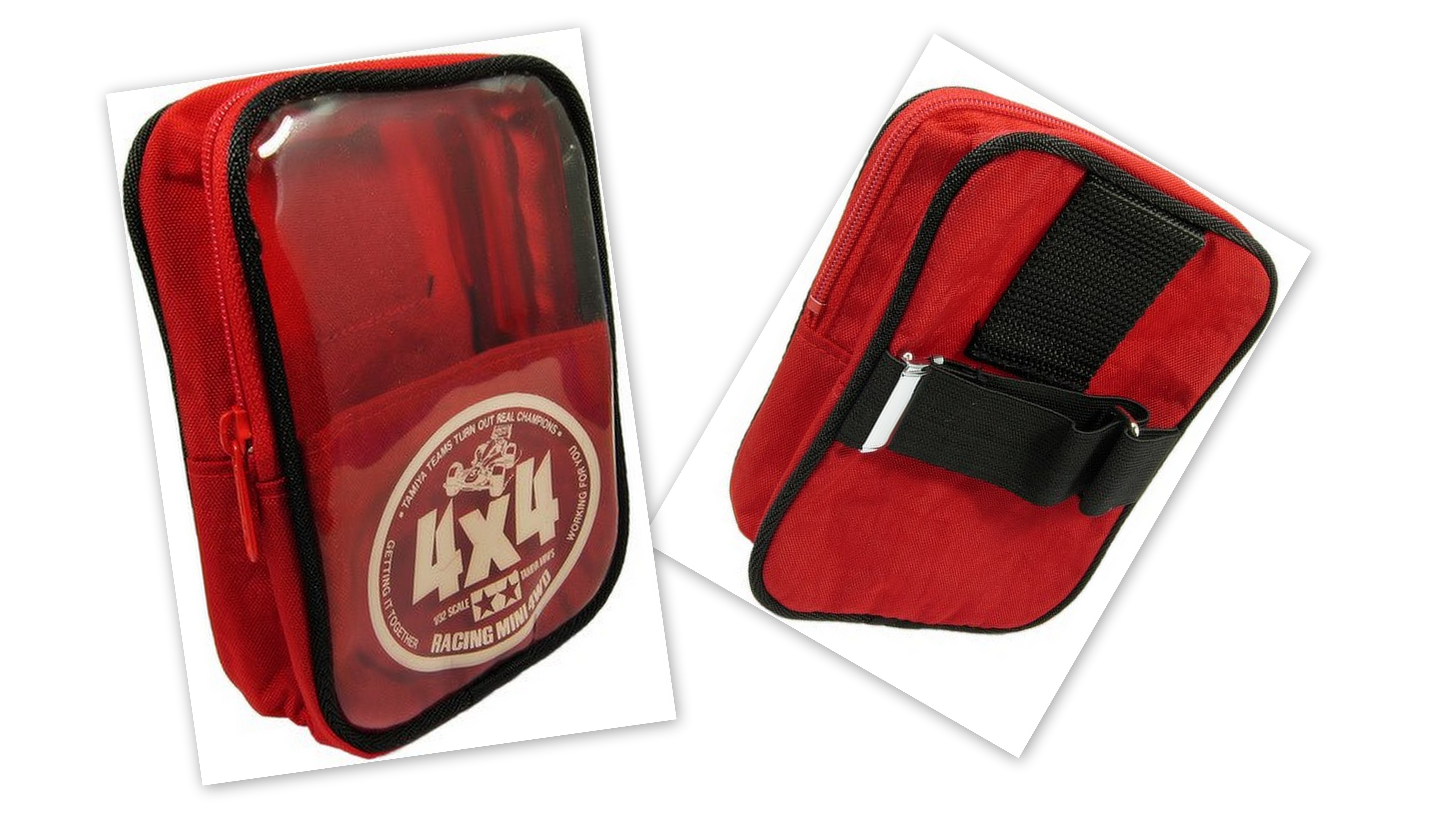Tamiya Bag 2 - Mini 4WD Zipper Arm / Waist Bag Red