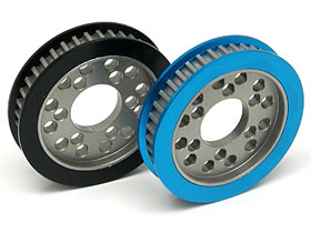 Square STA-340WBK - Alum One-Way Pulley 40T Black (Tamiya TA05) *DISCONTINUED*