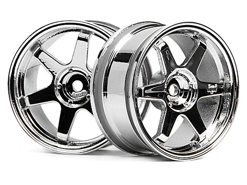 HPI 3842 - TE37 Wheel 26mm Chrome, 3mm offset 