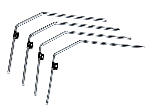 Hot Bodies 68188 - Sway Bar Set (2.0,2.2,2.4,2.6mm/Short) (Apache, D812, D8, D8T, Ve8)