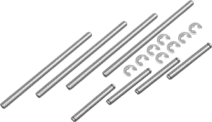 Atlas SH8-501 - Hinge Pin Set (Kyosho Pure-Ten MK2)