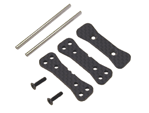 Atlas MH8-180 - Graphite Rear Hinge Stay Set (Kyosho TF-3