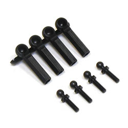 Losi LOSA6000 - Rod Ends with Balls 4-40x 3-8