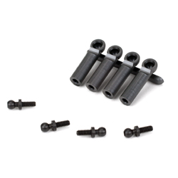 Losi LOSA6026 - Ball Studs & Ends, Heavy Duty 4-40 x .250 inch