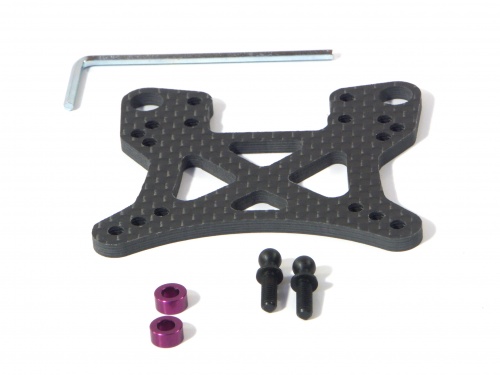 HPI 73096 - Woven Graphite Front Shock Tower (Nitro MT2) *DISCONTINUED*