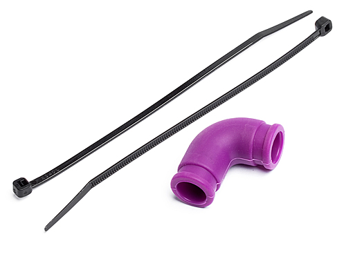 HPI 87057 - Silicone Exhaust Coupling 12x30mm Purple (Nitro3 Drift)