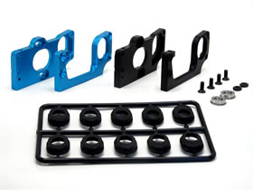 Square SFC-321B - Aluminum Motor Mount Set Blue (Tamiya F103, F104) 