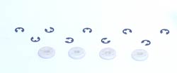 LOSA5043 - Shock Pistons #60, Natural (4)