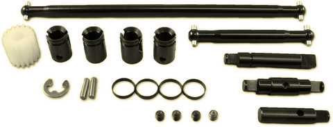 Kose K-1587 - Center Dogbone Shaft, Black (Tamiya F201) 