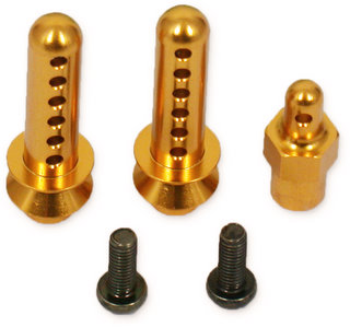 Tobee Craft 41970 - Body Mount Set, Gold (Tamiya F201)