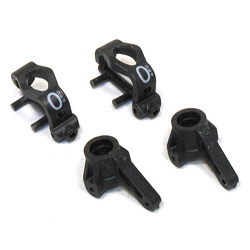LOSA9747 - Graphite FR Spindles/Carriers (XXX-S)