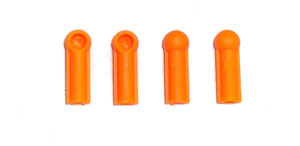 Q-World Q-306O - Throttle Ball Joint, 4 pcs, Orange