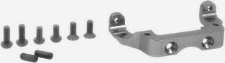Square STB-37T - Alum Rear Bulkhead Holder Titanium (Tamiya TB-EVO3)