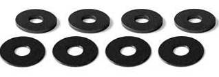 Square SGE-18BK - Alum Wheel Spacer 0.5/1.0mm Black