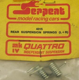 Serpent 4315 - Rear Suspension Springs L + R (Qutarro MK IV)