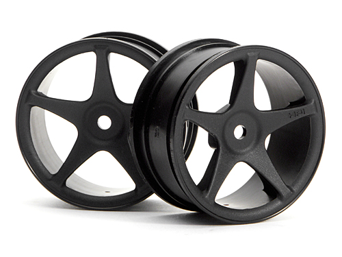HPI 3691 - 22mm Super Star Wheels Black *DISCONTINUED*
