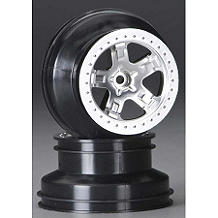 Traxxas 5872 - 2.2 / 3.0 SCT Wheel Satin Chrome (Slash Rear, Slash 4x4 Front & Rear)
